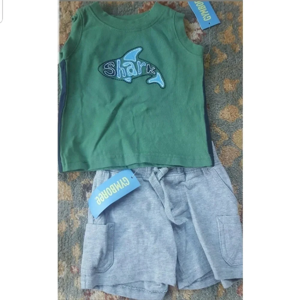 Boys 3-6 Shark Reef outfit shorts & Tank NWT